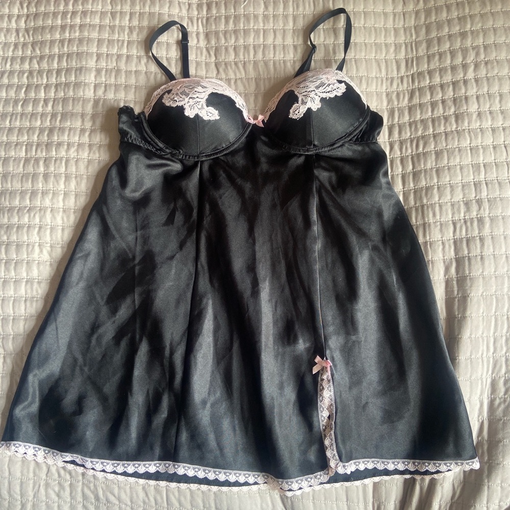 Black and pink dress